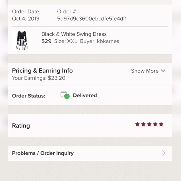 Black & White Swing Dress - Picture 11 of 11